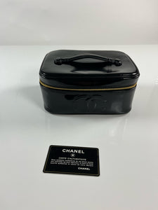 Chanel Vanity Black Leather